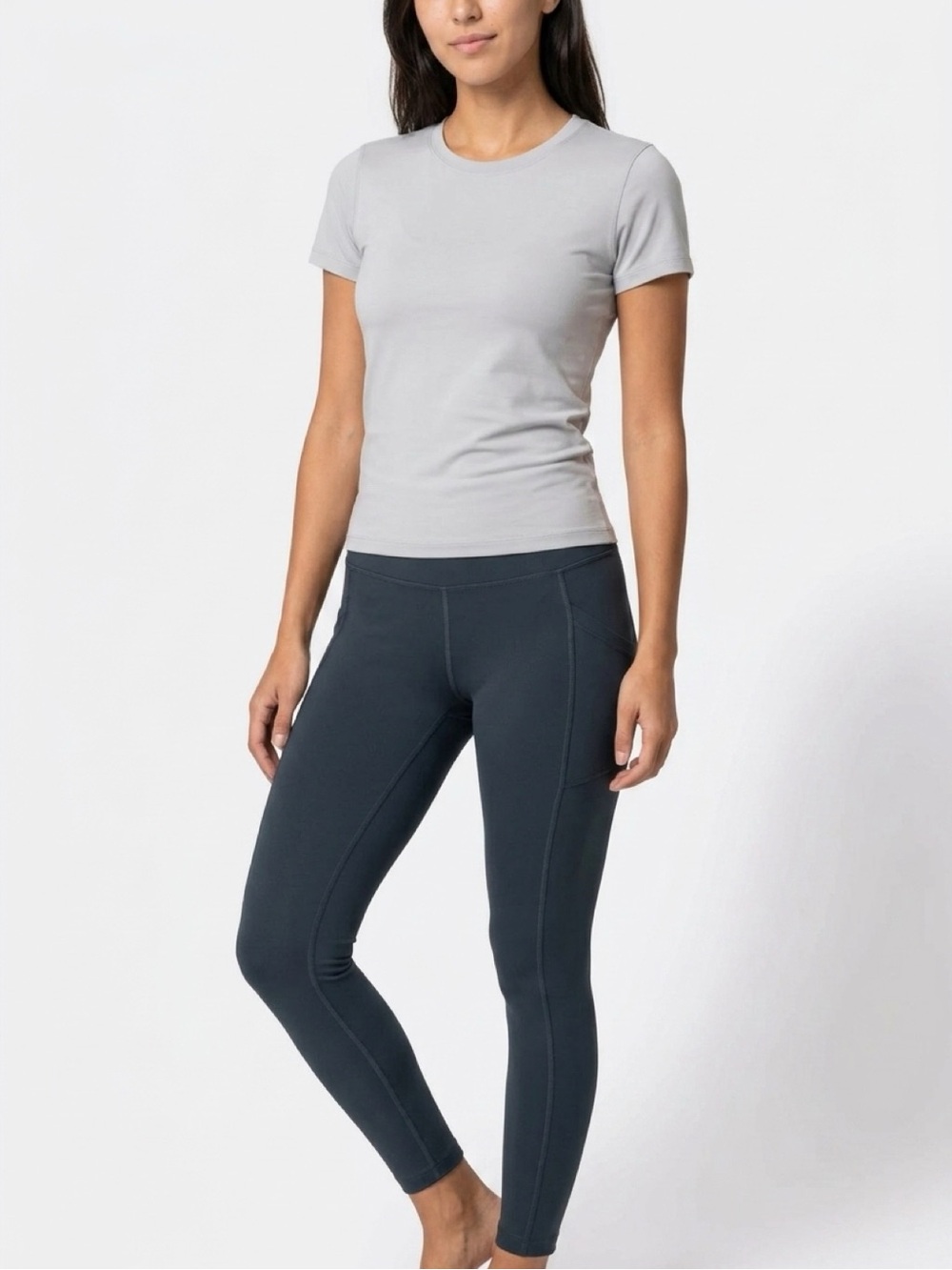 Velocity Black Active Leggings with Side Pockets